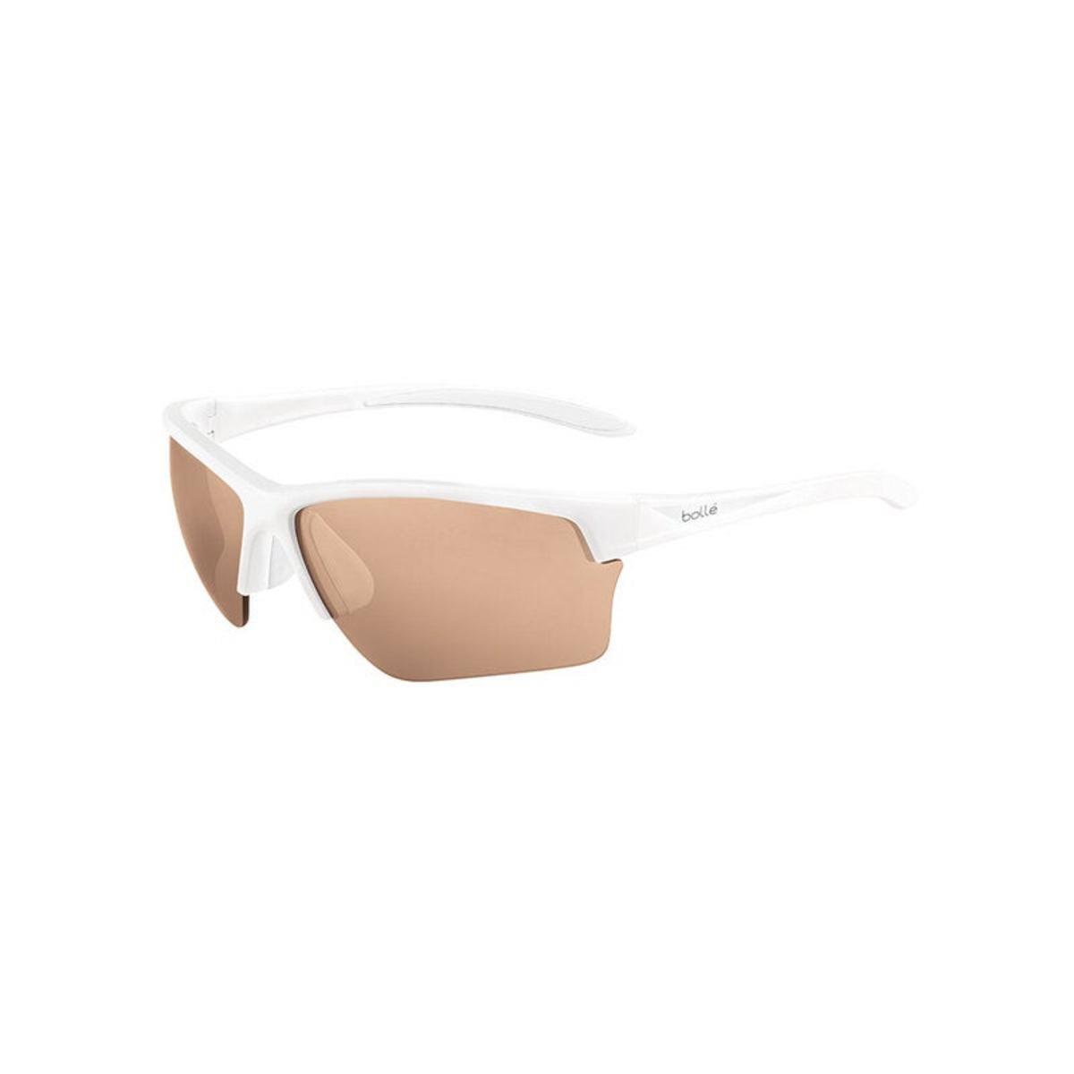 Bolle Flash Sunglasses White Matte Phantom Brown Gun Cat 2