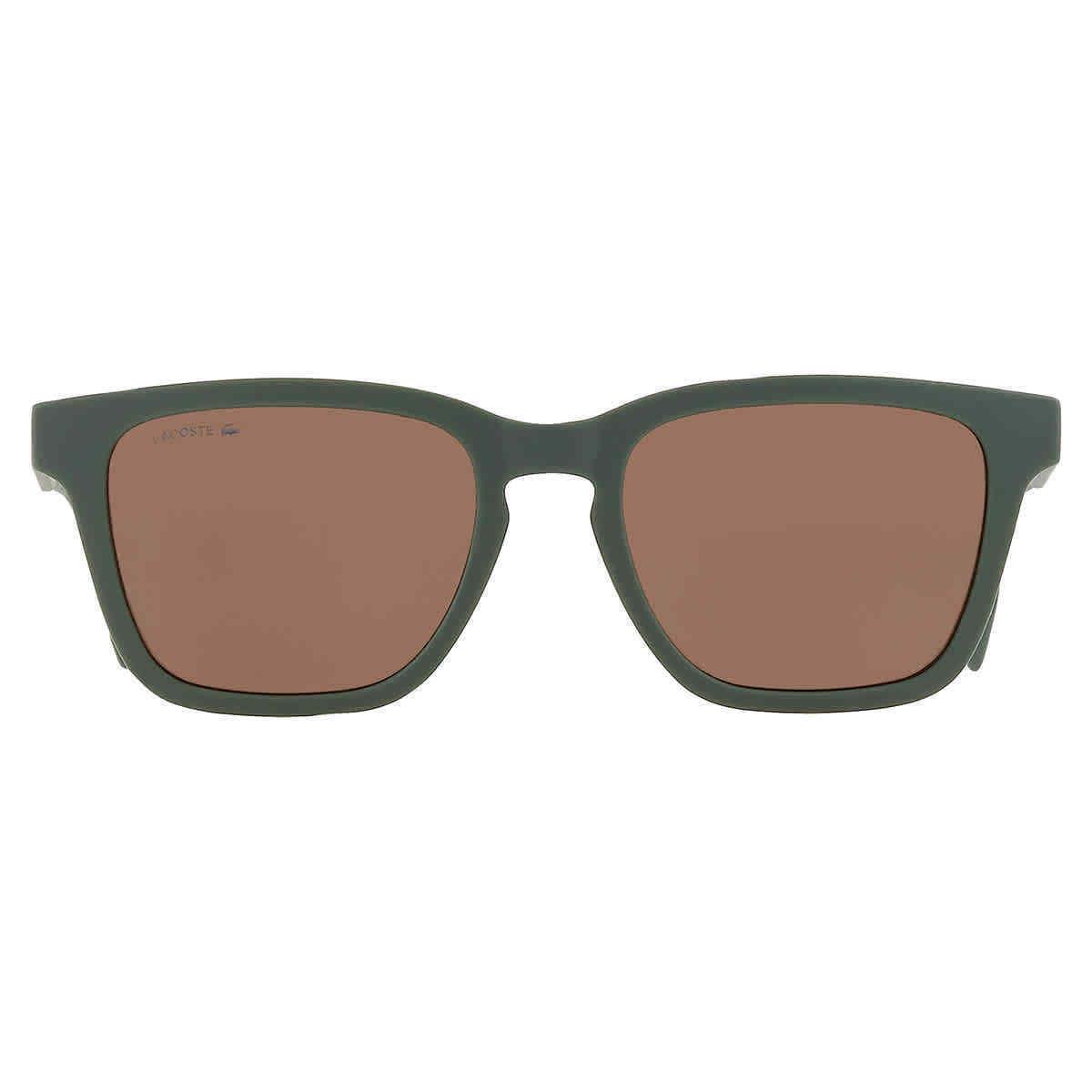 Lacoste Brown Square Men`s Sunglasses L987S 301 53 L987S 301 53