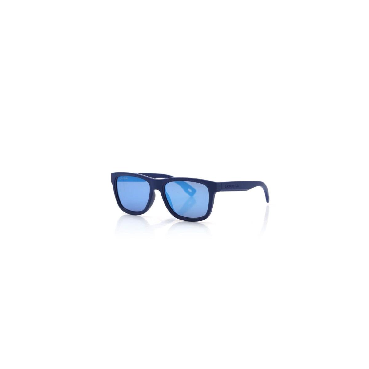 Lacoste L3630S 424 Matte Blue Sunglasses with Blue Mirror Lenses