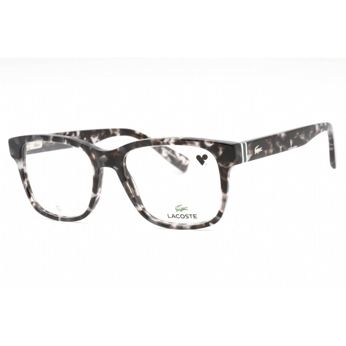 Lacoste L2937 240 Eyeglasses Havana Gray Frame Clear Demo Lens Lenses 54mm