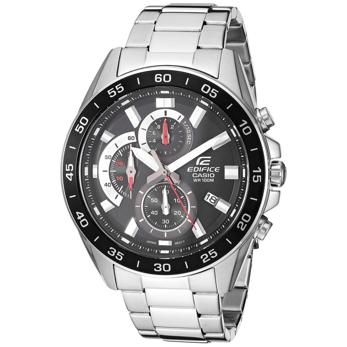 Casio Edifice EFV-550D-1AVUDF Men`s Quartz Watch Stainless Steel Band