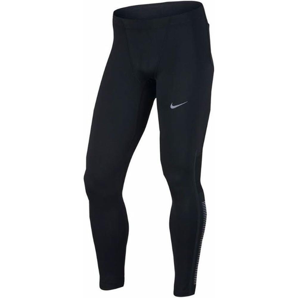 Nike Tech Flash Dri-fit Men`s Reflective Graphic Running Tights Black Large