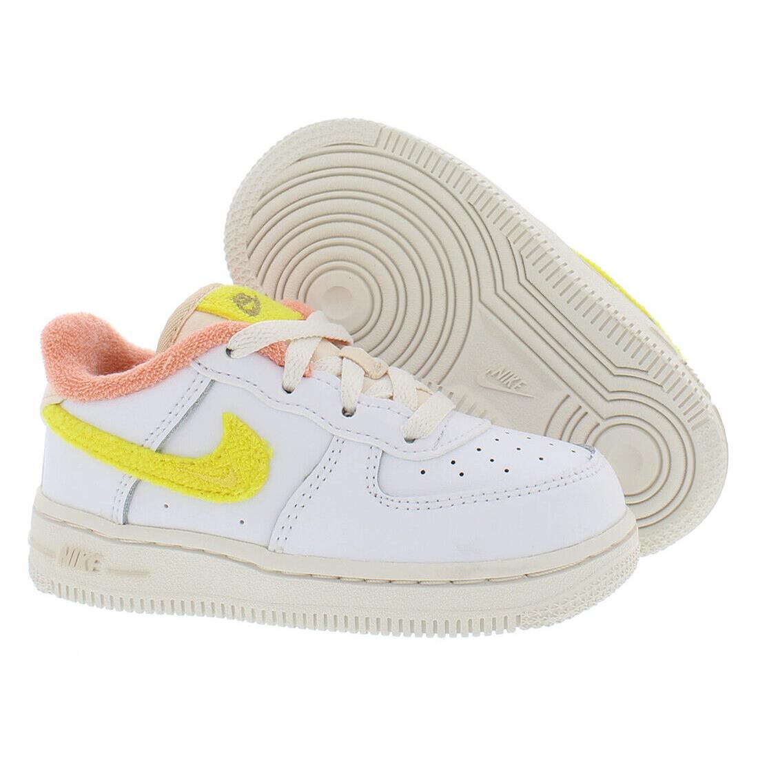 Nike Air Force 1 Lv8 3 Infant/toddler Shoes Size 10 Color: White Yellow