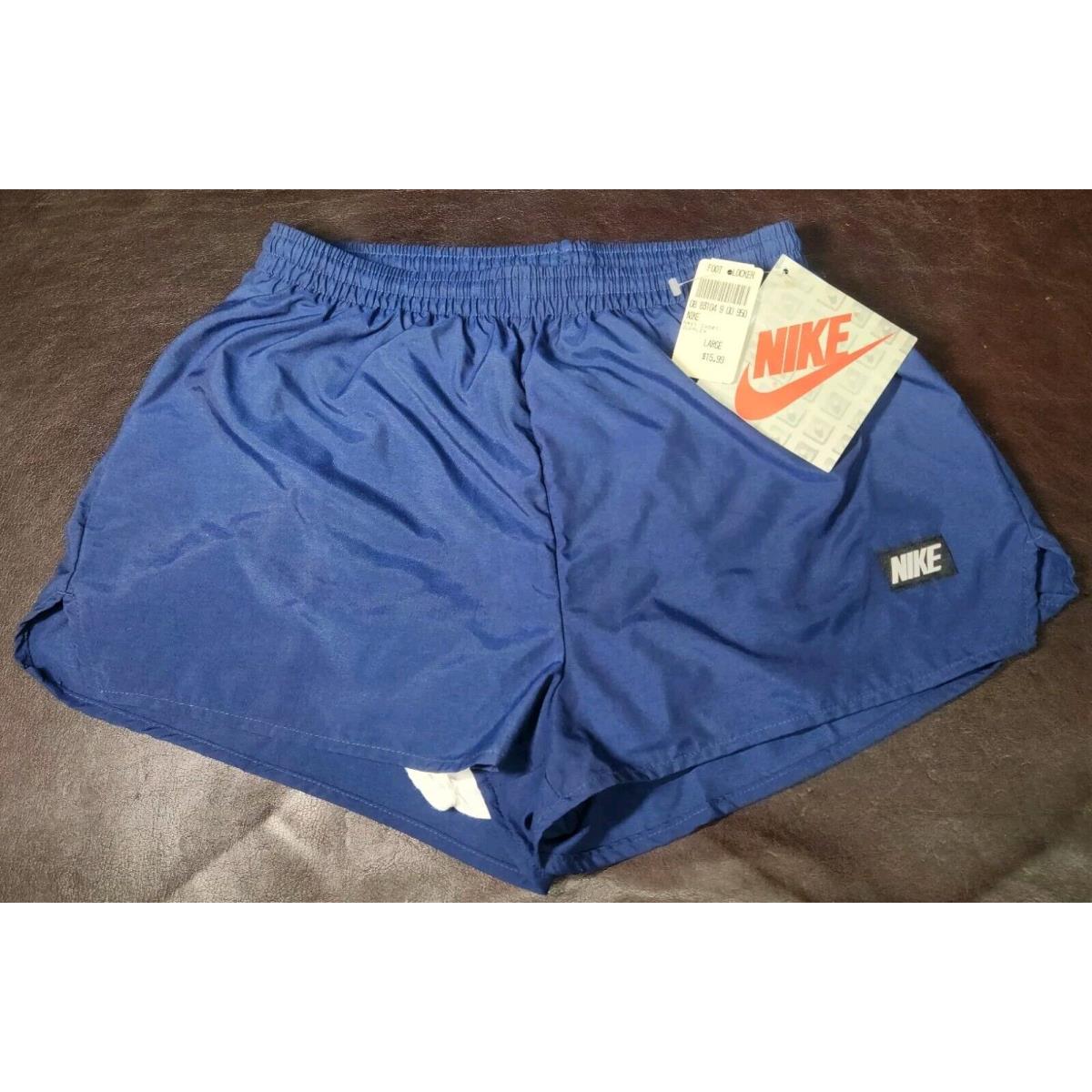 Nos/nwt/vintage 1980s Nike Shorts Mens Navy/large/lined Running/workout