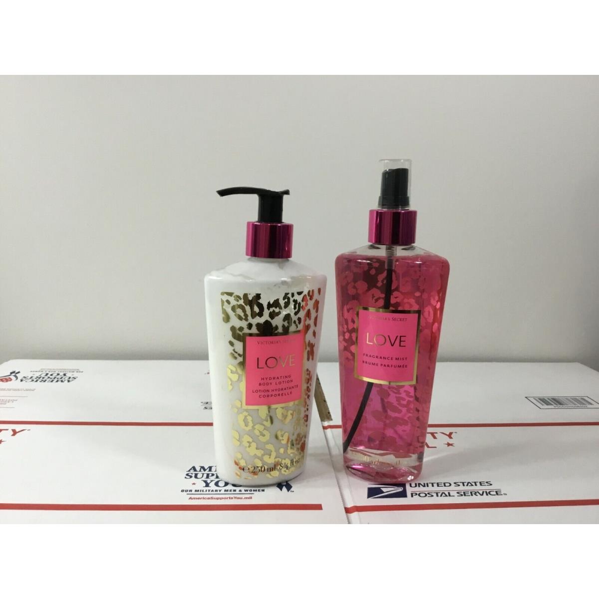 Victoria`s Secret Fragrance Body Mist Spray and Body Lotion Set - Pick 1 Love Limited