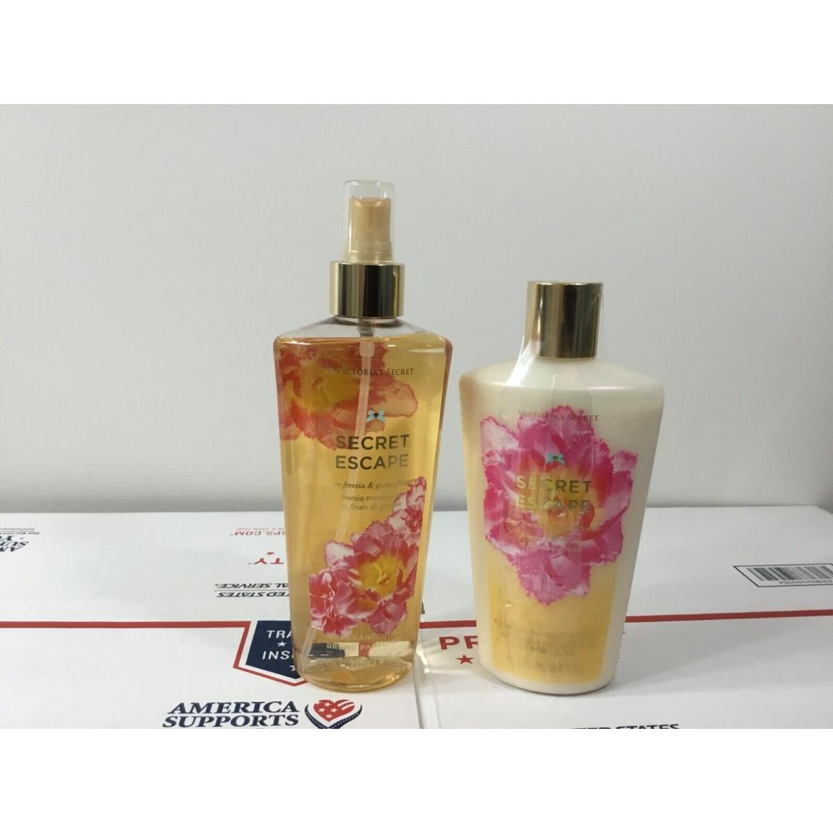 Victoria`s Secret Fragrance Body Mist Spray and Body Lotion Set - Pick 1 Secret Escape