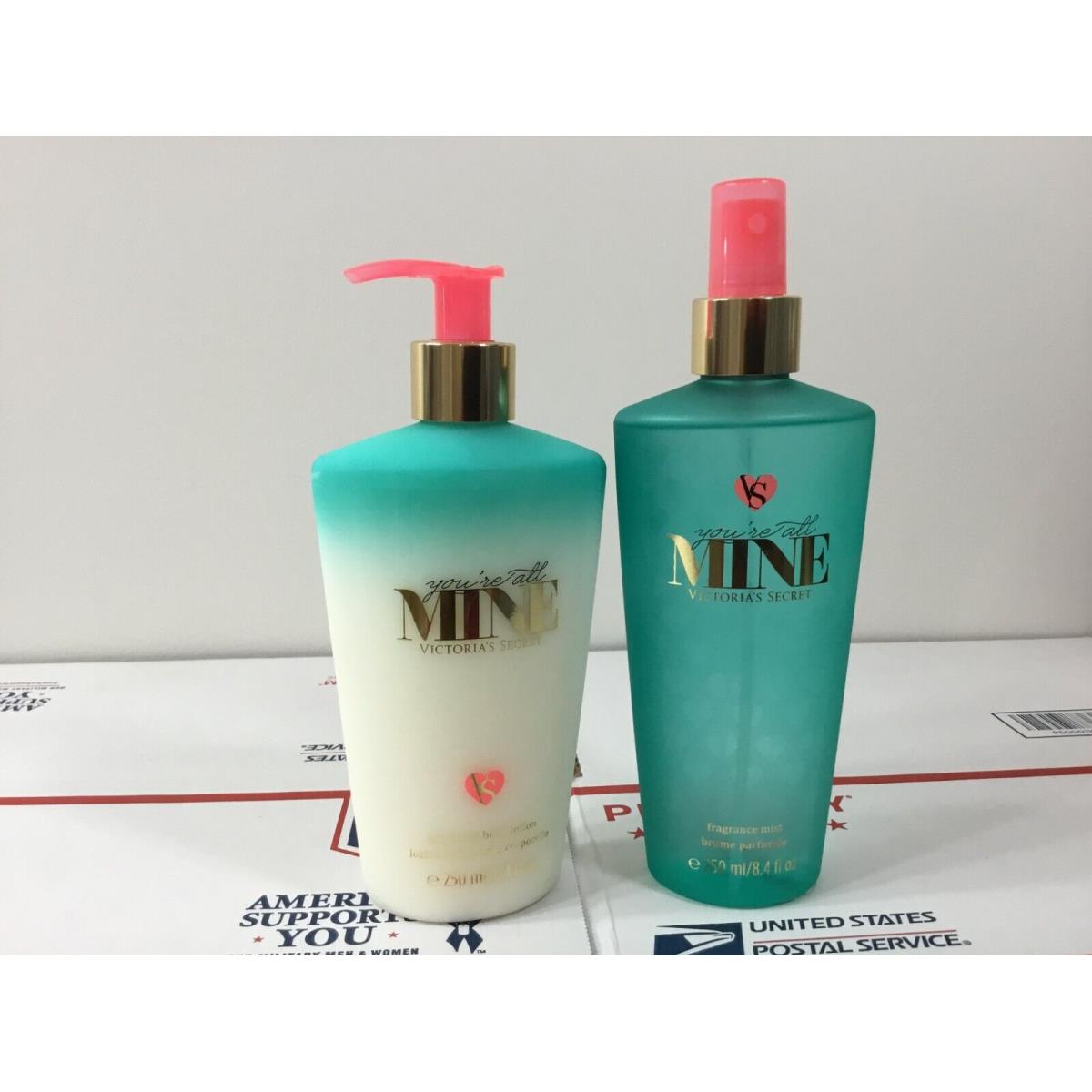 Victoria`s Secret Fragrance Body Mist Spray and Body Lotion Set - Pick 1 You`re All Mine