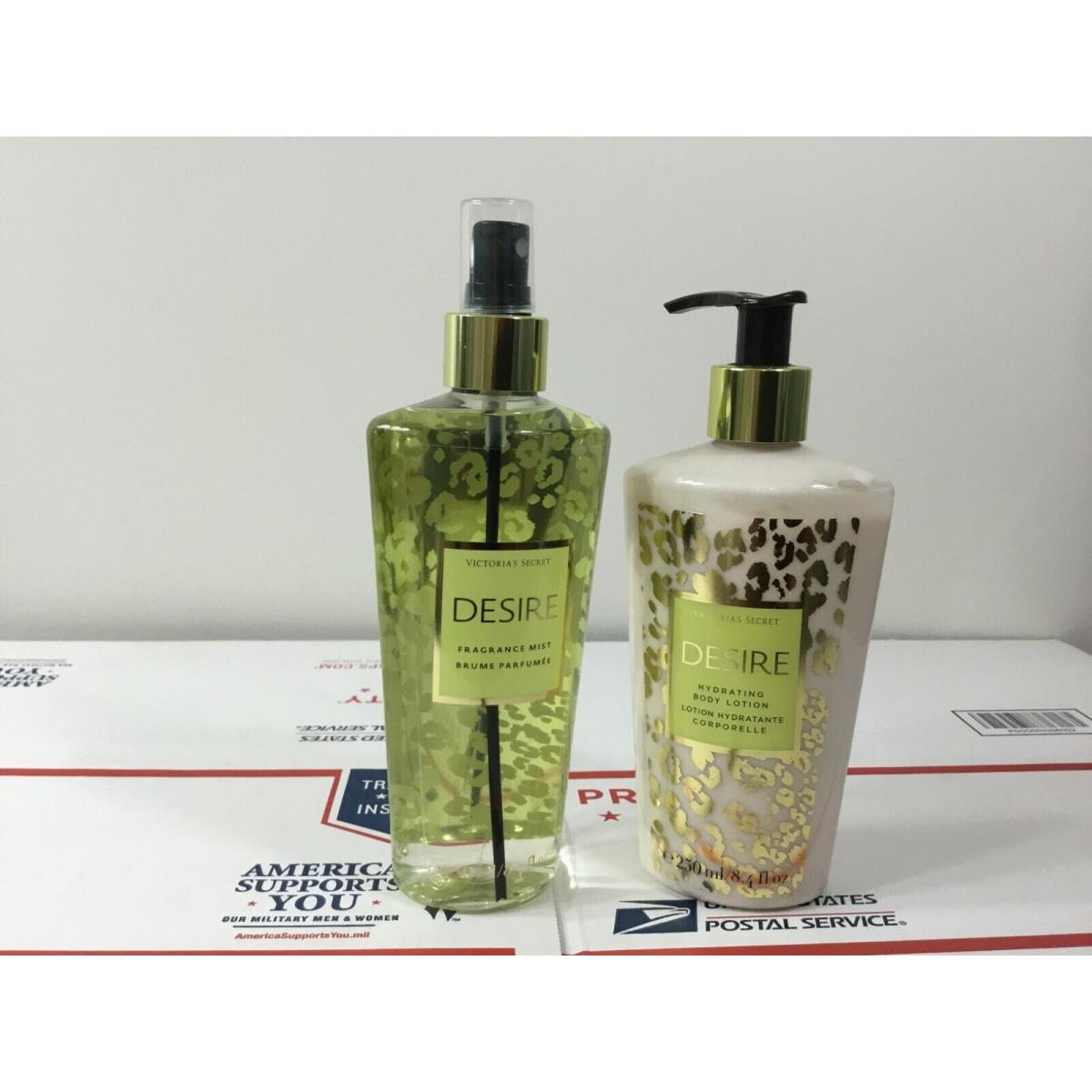 Victoria`s Secret Fragrance Body Mist Spray and Body Lotion Set - Pick 1 Desire - Limited Edition