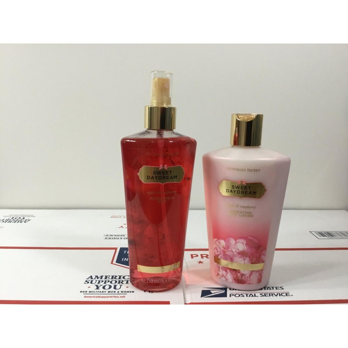 Victoria`s Secret Fragrance Body Mist Spray and Body Lotion Set - Pick 1 Sweet Daydream