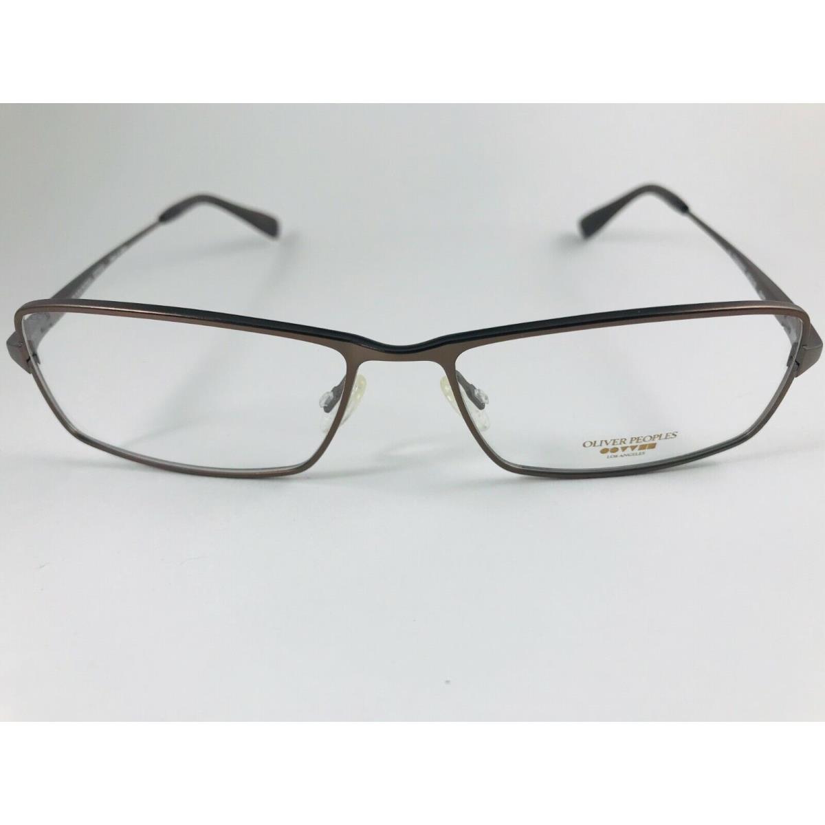 Oliver Peoples Eyeglasses Titanium 100 Goran W Brown Bronze 54-15-135