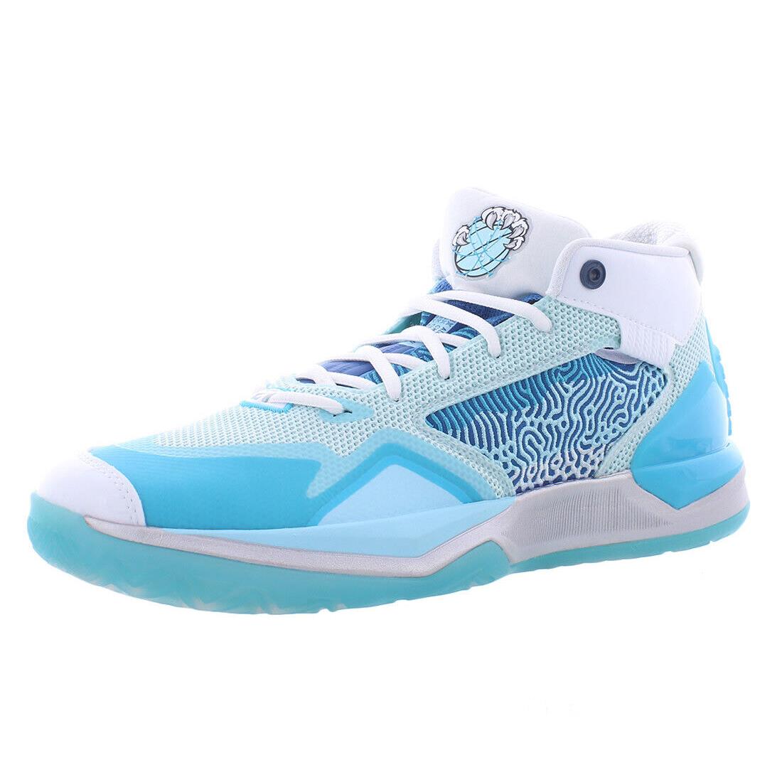 New Balance Kawhi Mens Shoes - White/Aqua, Full: White/Aqua