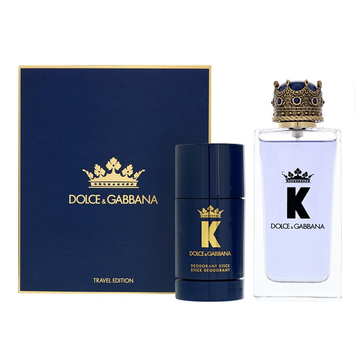 K by Dolce Gabbana Edt Spray For Men 3.3oz 2pc