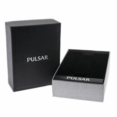 Pulsar PG8045 Men`s Black Dial Stainless Steel Silver-tone Dress Watch