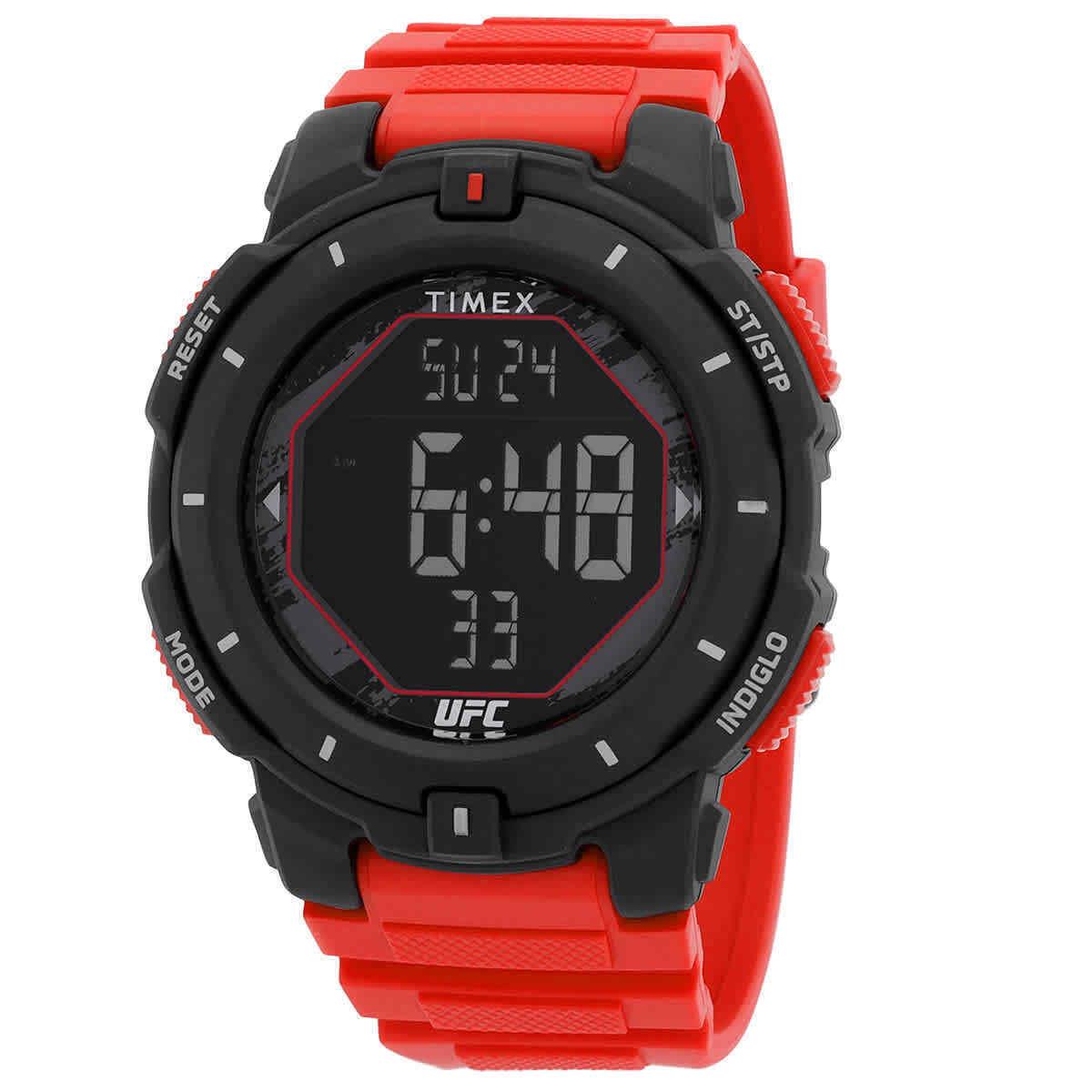 Timex Ufc Rumble Alarm Quartz Digital Men`s Watch TW5M59800