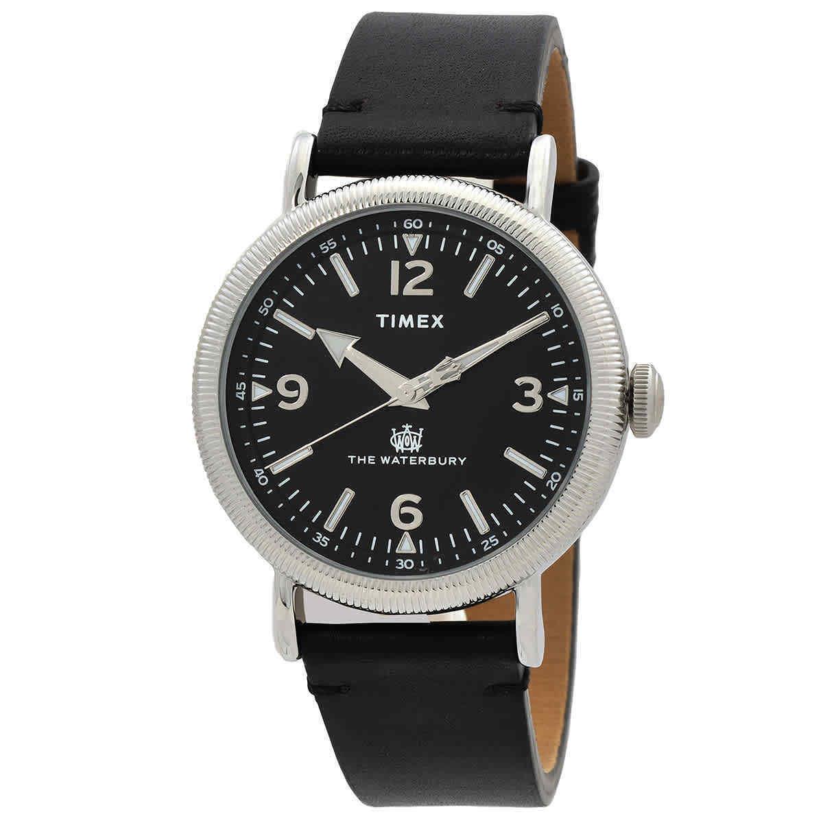 Timex Waterbury Standard Quartz Black Dial Men`s Watch TW2W20200