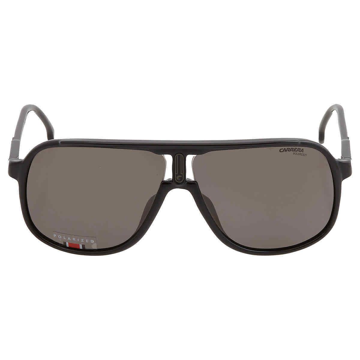 Carrera Polarized Grey Navigator Men`s Sunglasses Carrera 1047/S 0807/M9 62