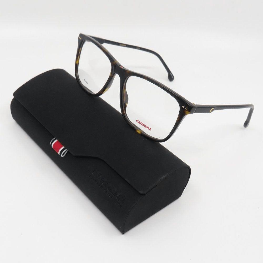 Carrera 2012T 086 Dark Brown Tortoise Acetate Square Men Eyeglasses