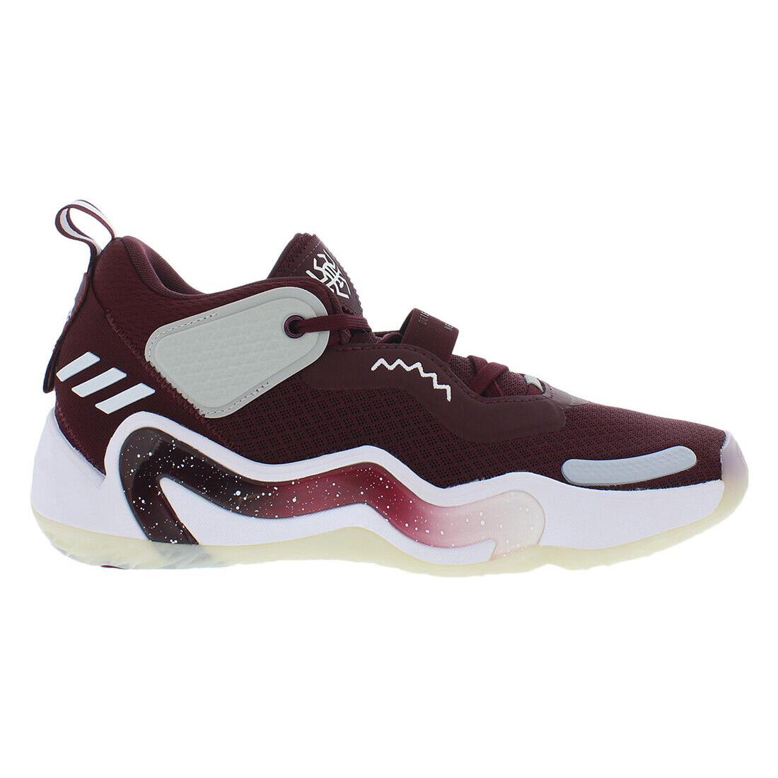 Adidas Sm D.o.n. Issue 3 Unisex Shoes - Burgundy/White, Main: Red