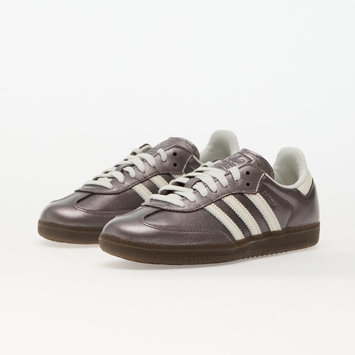 W Adidas Originals Samba OG Metallic Purple JI4219 Womens Casual Shoes Sneakers