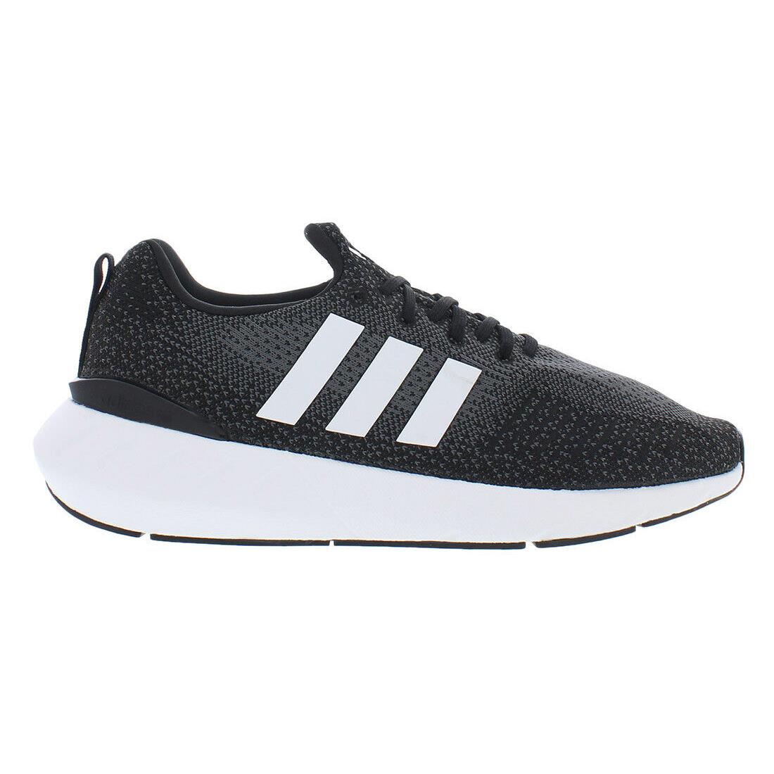 Adidas Swift Run 22 Mens Shoes - Black/Silver, Main: Black