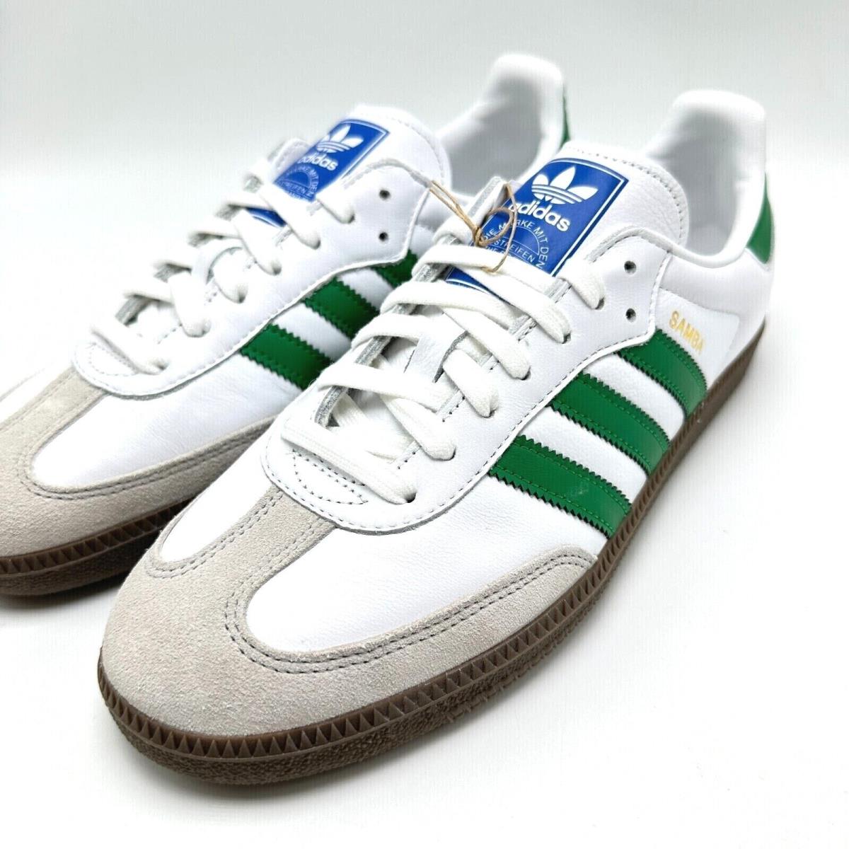 Adidas Originals Samba OG Footwear White Green IG1024 Men`s Shoes sz 9-12