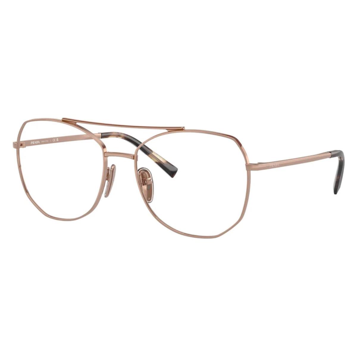 Prada Reading Glasses Vpr A58 ZVF-1O1 56-17 135 Rose Gold Frames Readers