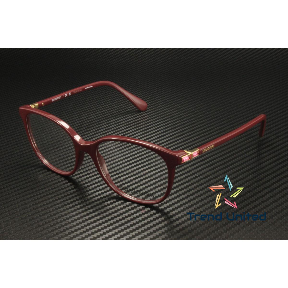 Swarovski SK2002 1008 Solid Burgundy Demo Lens 53 mm Women`s Eyeglasses