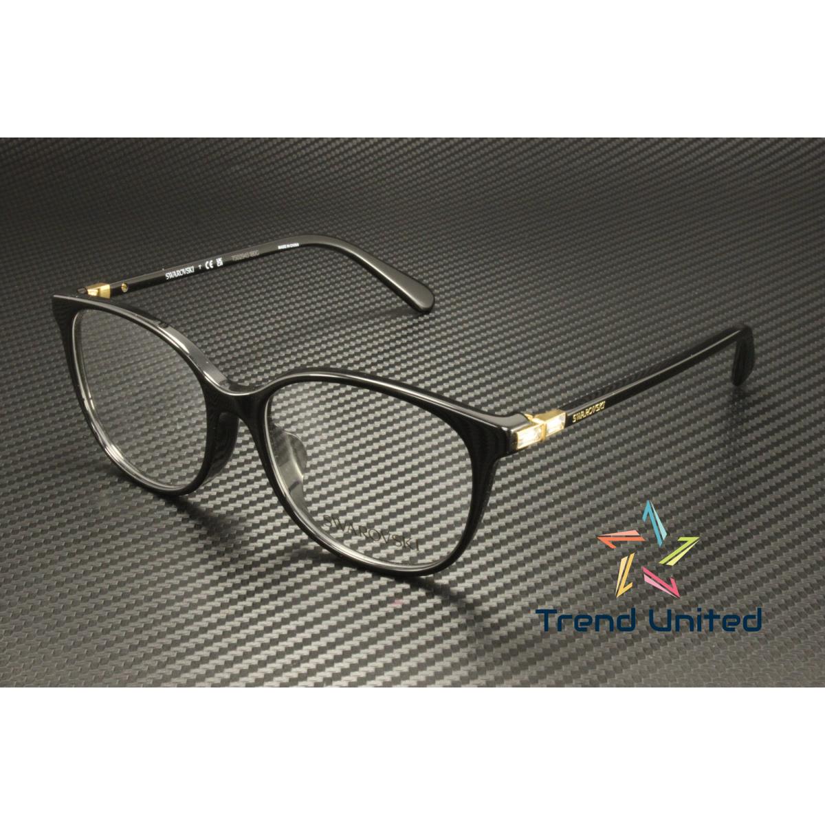 Swarovski SK2002F 1001 Solid Black Demo Lens 52 mm Women`s Eyeglasses