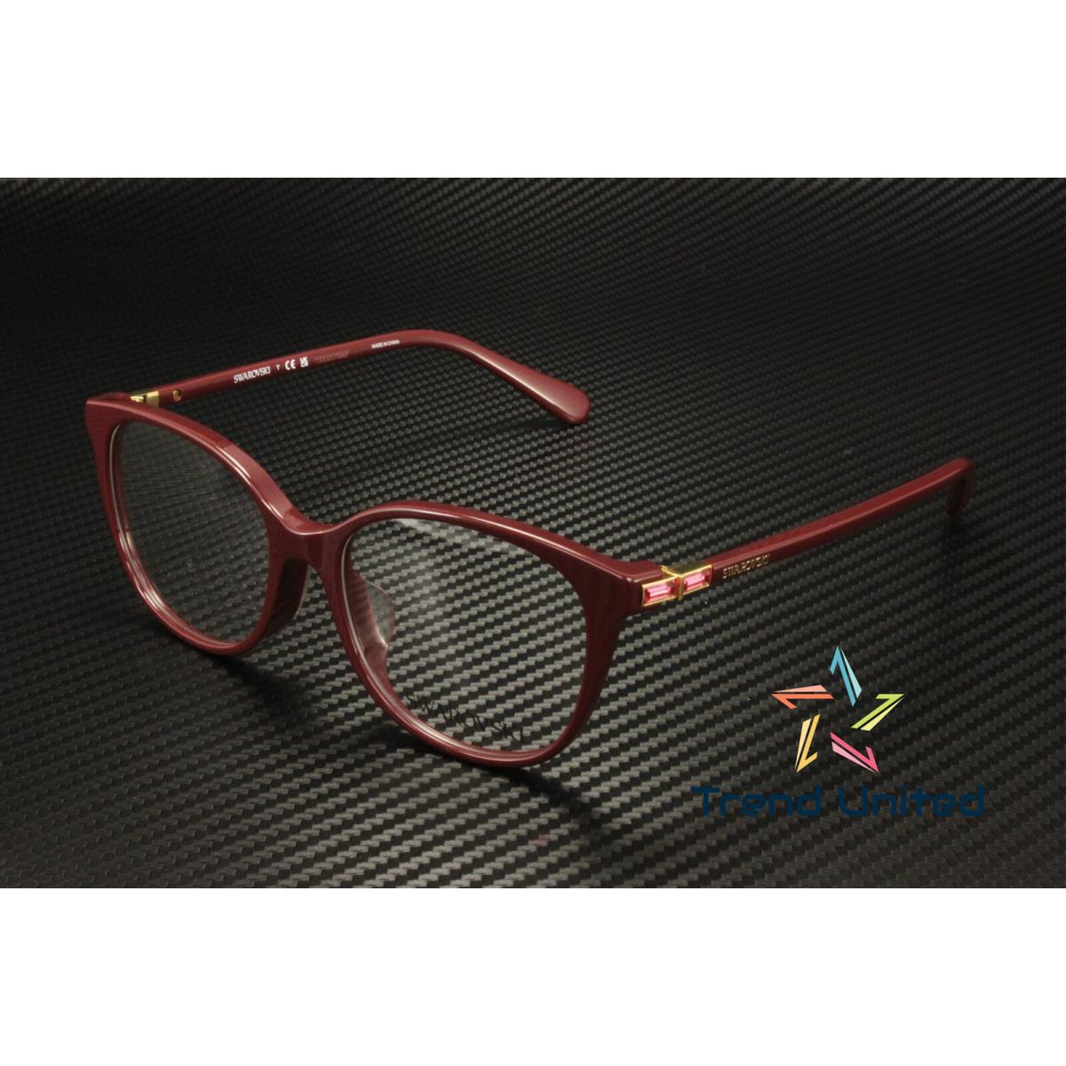 Swarovski SK2002F 1008 Solid Burgundy Demo Lens 52 mm Women`s Eyeglasses