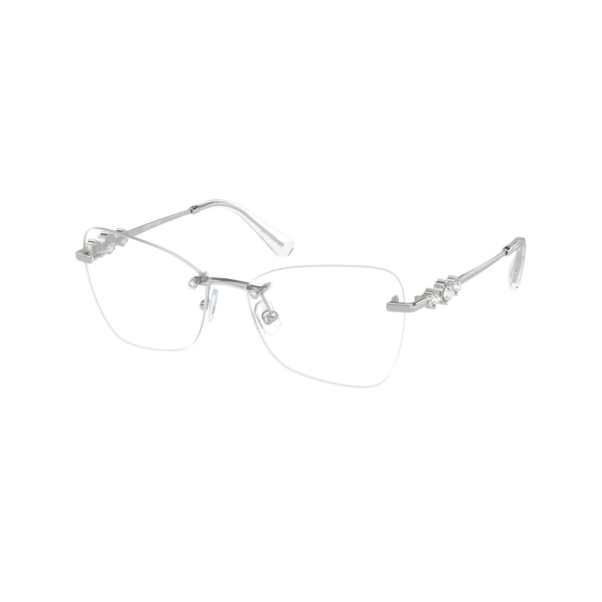 Swarovski SK1014 4001 Silver Demo Lens 53 mm Women`s Eyeglasses