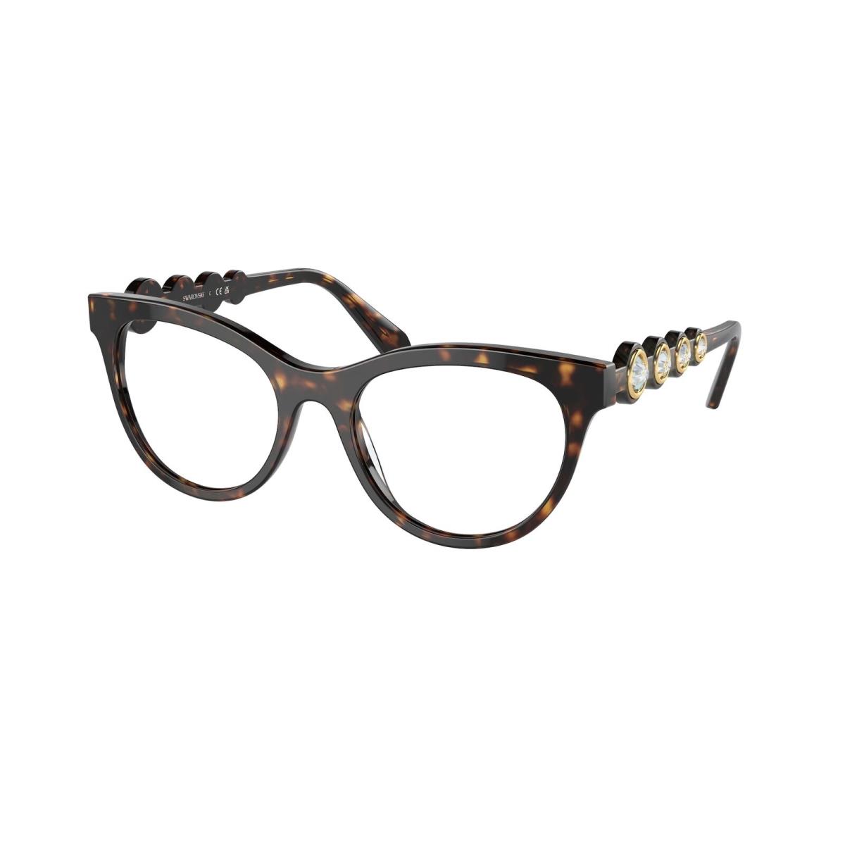 Swarovski SK2025 1002 Dark Havana Demo Lens 52 mm Women`s Eyeglasses