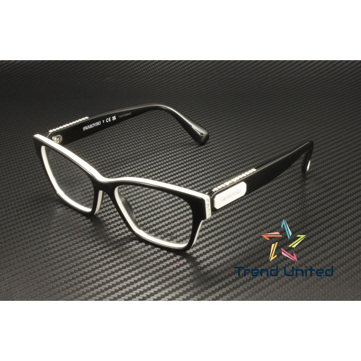 Swarovski SK2013 1015 Black White Demo Lens 54 mm Women`s Eyeglasses