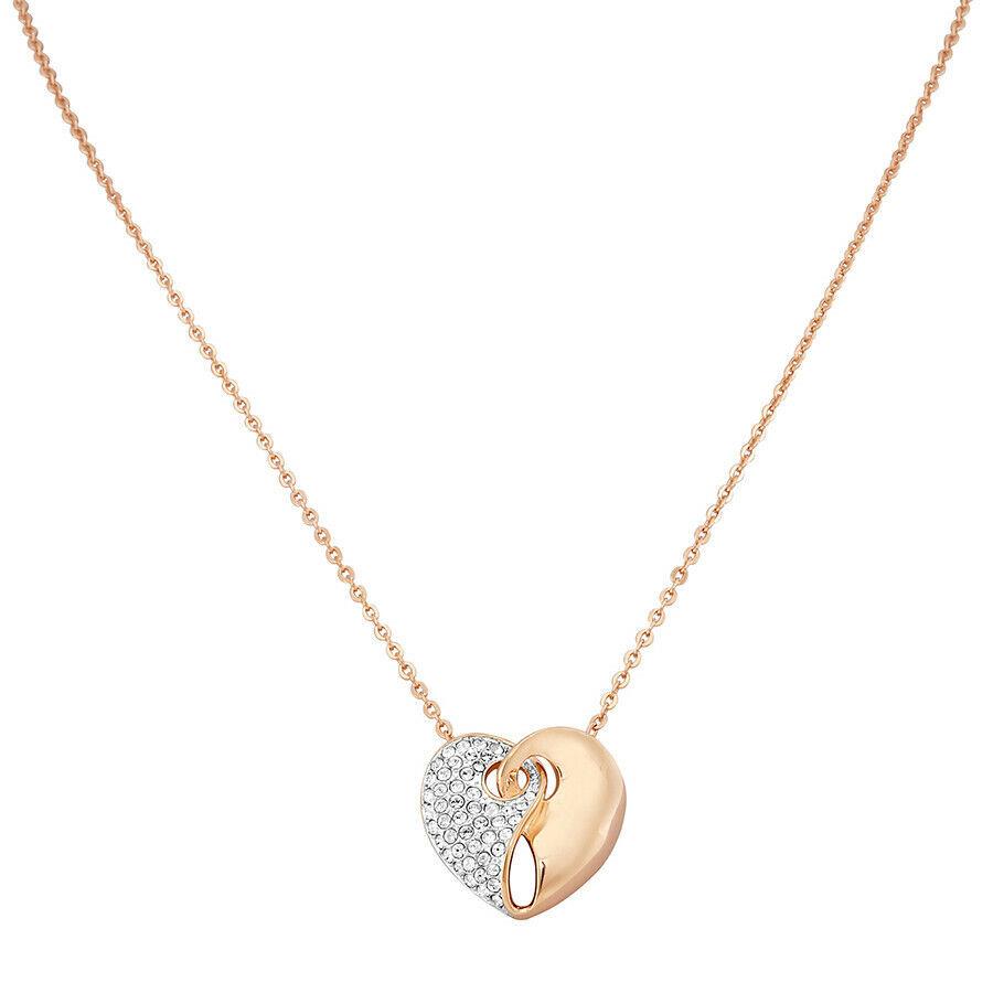 Swarovski Guardian Heart Rose Gold Plated Necklace - 5292396 no Box