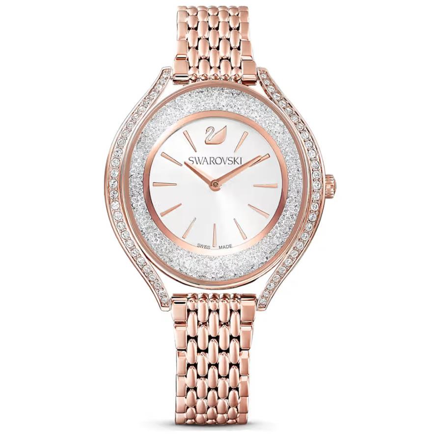 Swarovski Crystalline Aura Watch Swiss Made Rose Gold-tone Finish- 5519459