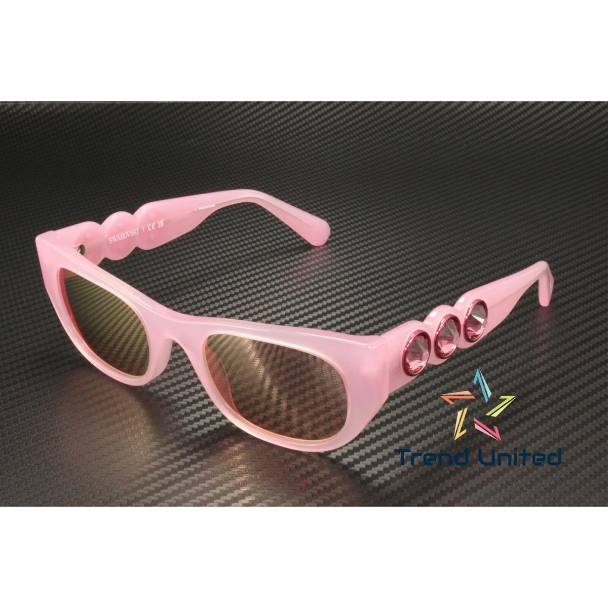 Swarovski SK6022 2001E4 Milky Pink Pink Mirror Pink 51 mm Women`s Sunglasses