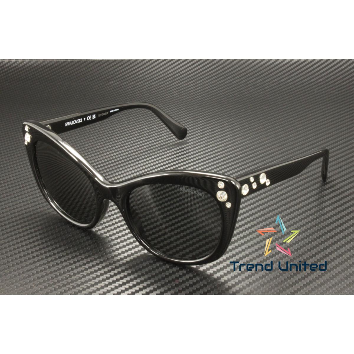 Swarovski SK6020 100187 Black Dark Grey 55 mm Women`s Sunglasses