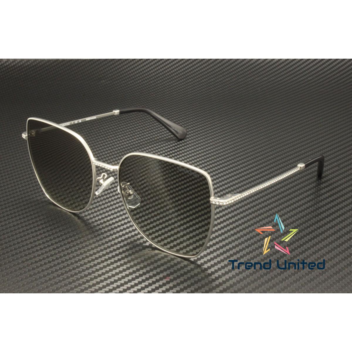 Swarovski SK7021D 400111 Matte Silver Gradient Grey 59 mm Women`s Sunglasses