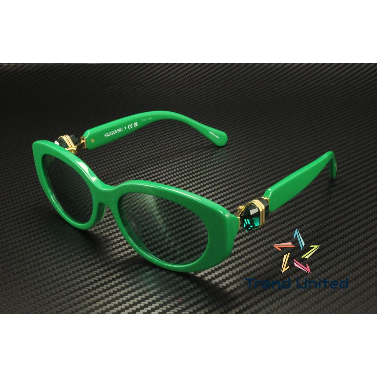 Swarovski SK6002F 10079C Dark Green Azure Mirror Silver 54 mm Women`s Sunglasses