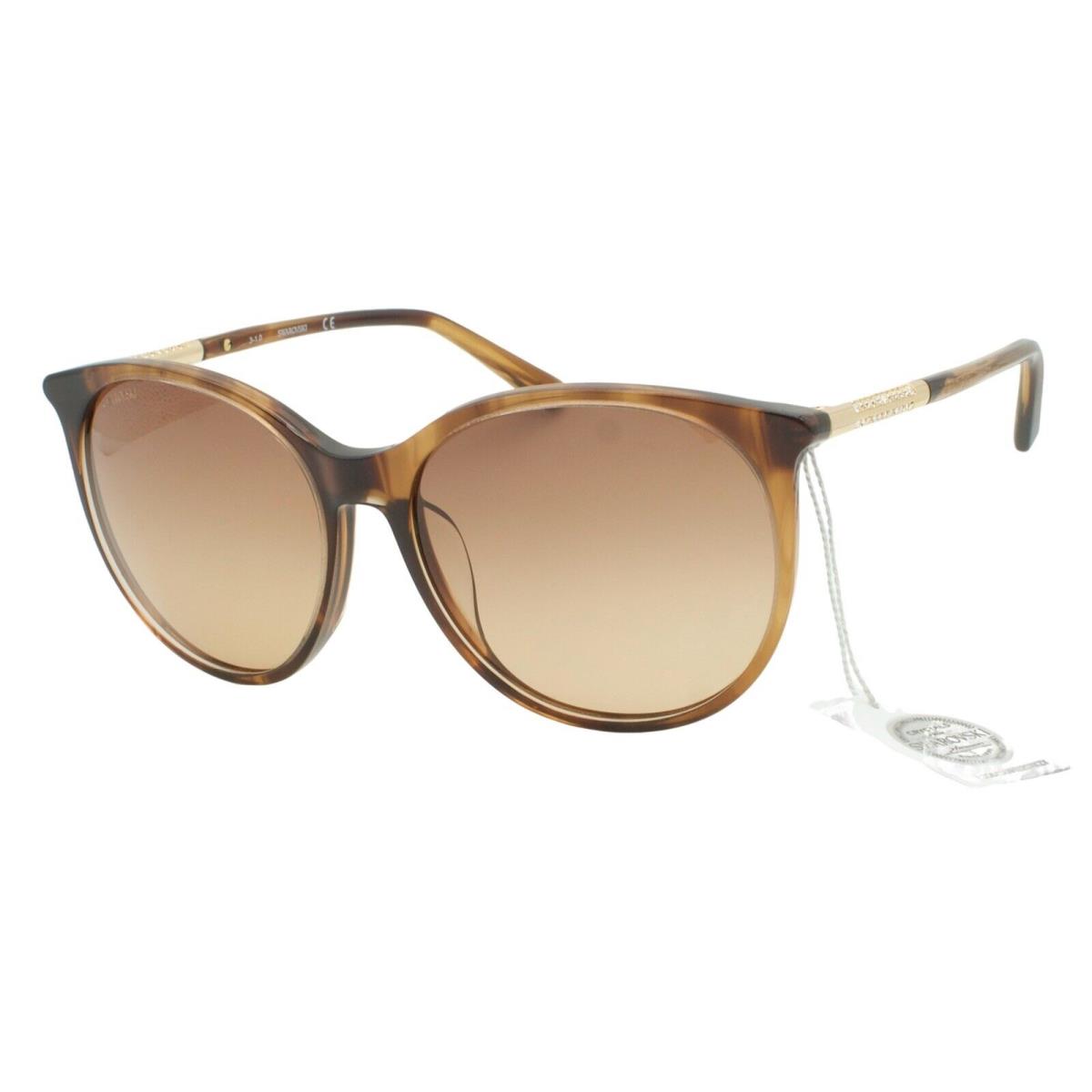 Swarovski SK 293-H 47F Havana Brown Gold Women`s Gradient Sunglasses 57-16-140