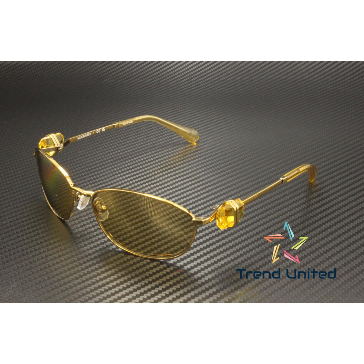 Swarovski SK7010 4007D8 Yellow Gold Yellow Mirror 59 mm Women`s Sunglasses