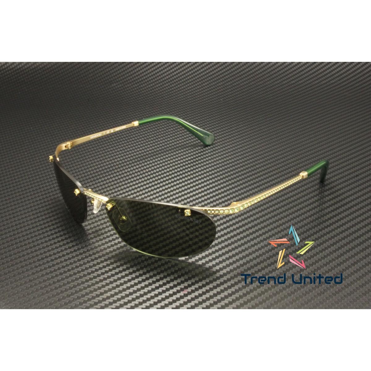 Swarovski SK7019 402471 Matte Gold Green 59 mm Women`s Sunglasses