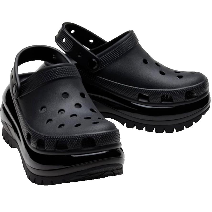 Unisex-adult Size 5 Man/7 Wom - Crocs Mega Crush Clog Black