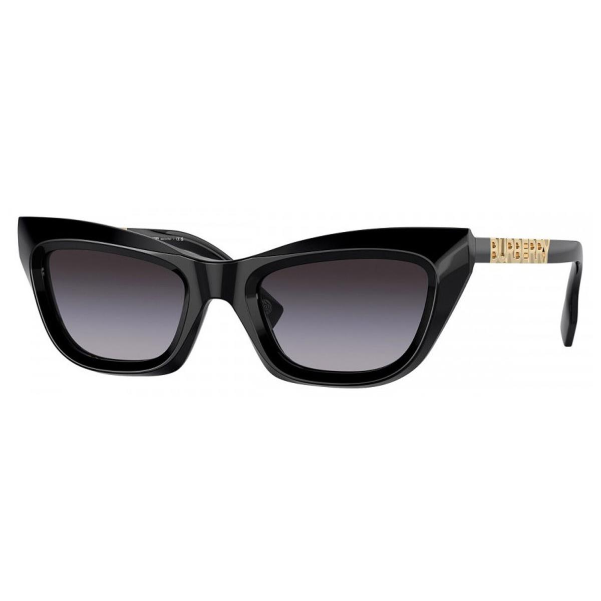 Burberry Women`s Black Cat Eye Sunglasses w Gradient Lens BE4409-30018G-51 Italy