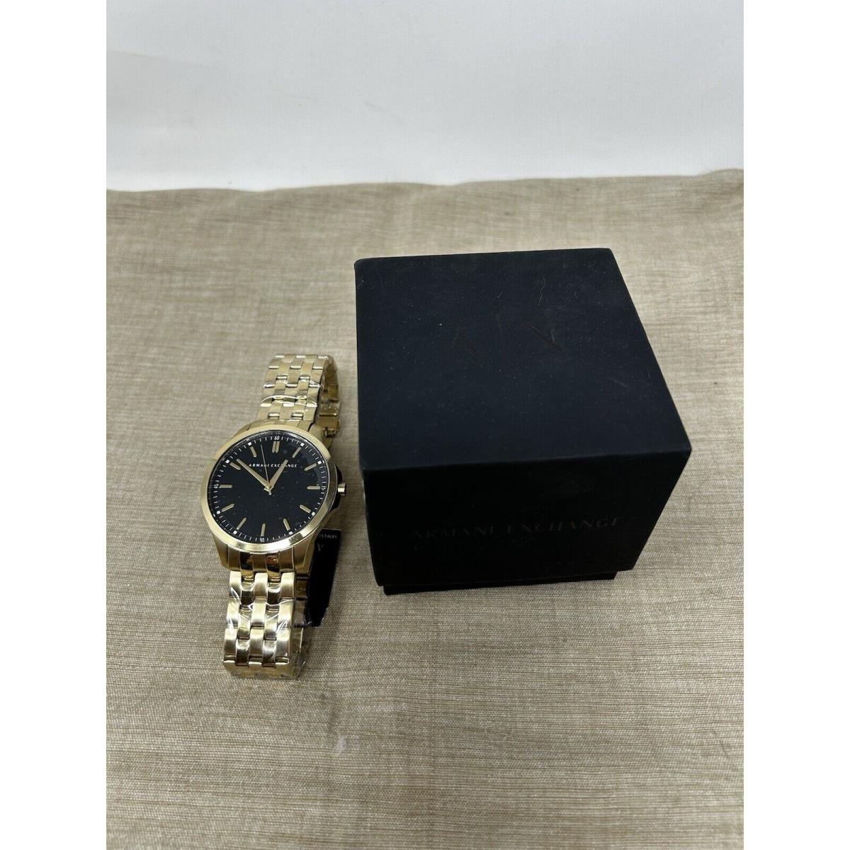 Armani Exchange AX2145 Hampton Gold Plated Men`s Designer Wrist Watch