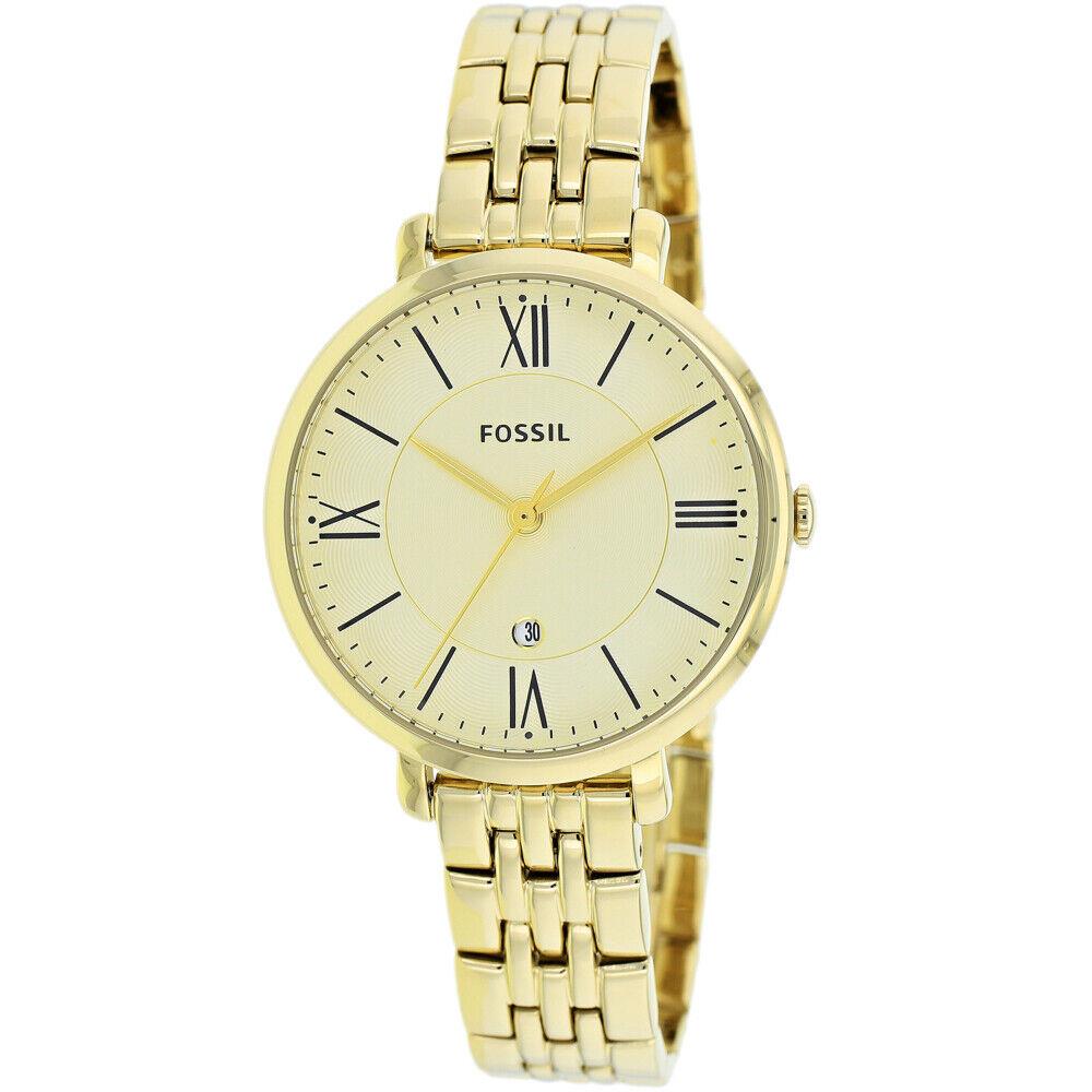 Fossil Women`s Jacqueline Champagne Dial Watch - ES3434