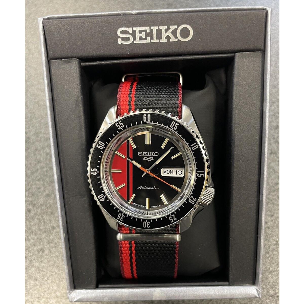 Seiko 5 Automatic Men`s Nylon Band Watch SRPK71 Made In Japan