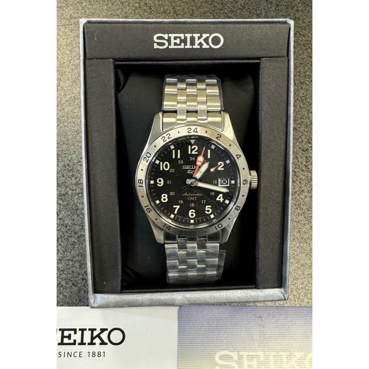 Seiko 5 Sport s Field Gmt Automatic SSK023 Steel Bracelet Watch Made In Japan