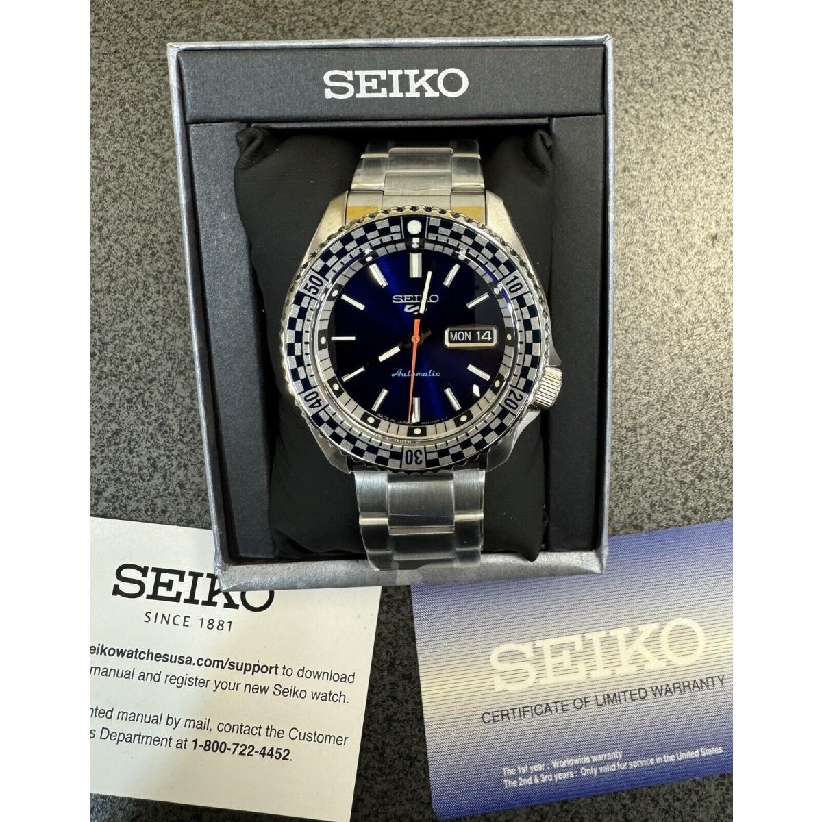 Seiko 5 Sports Special Edition Blue Dial Automatic Men`s Watch SRPK65 Japan