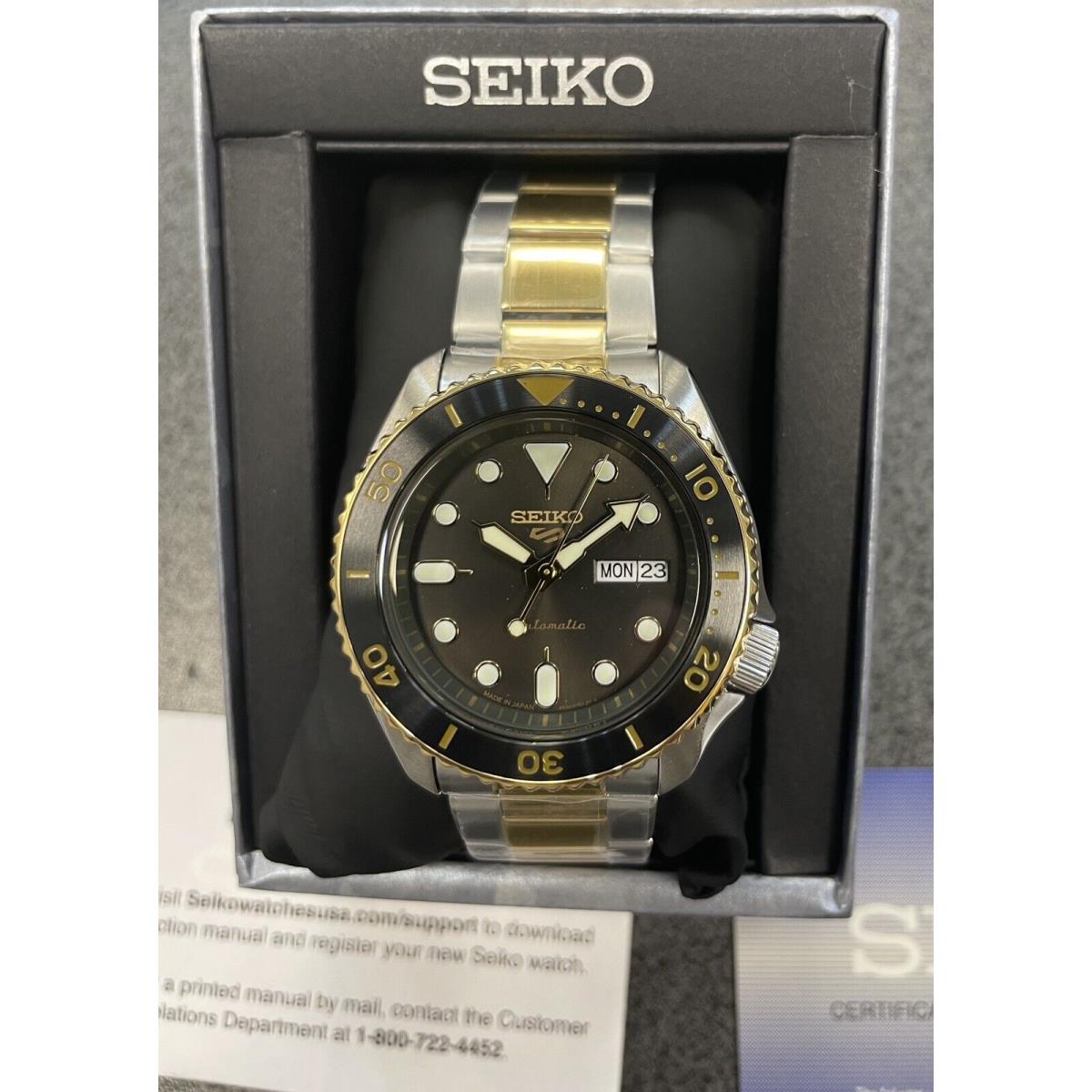 Seiko 5 Prospex Automatic SRPK22 Two-tone Watch Made IN Japan