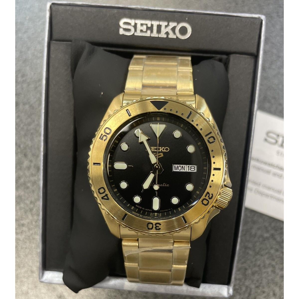 Seiko 5 Prospex Automatic SRPK18 Gold-tone Watch Made IN Japan